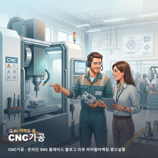CNC가공 분야의 정밀한 기술력을 온라인 채널에 효과적으로 노출하는 홍보 전략 관련 이미지 1