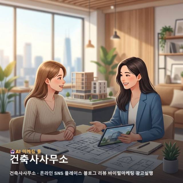 건축사사무소 가치를 전하는 온라인 마케팅과 통합 광고 실행으로 고객과 소통하세요 관련 이미지 1