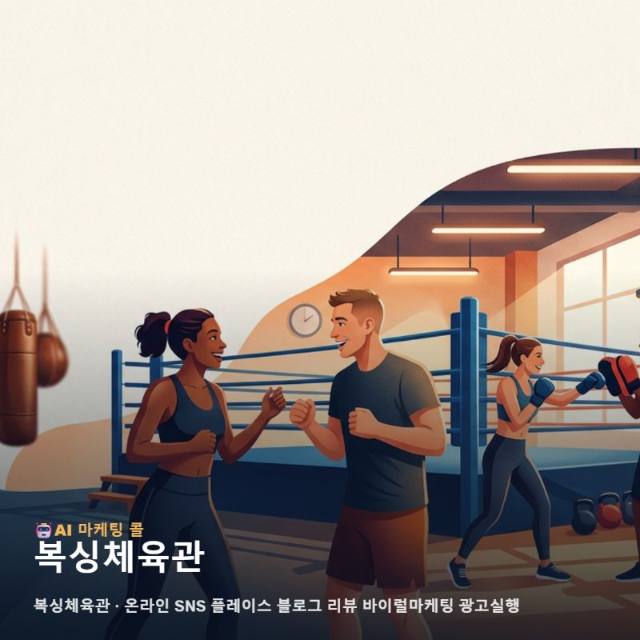겨울바람을 뚫고 흐르는 복싱체육관의 열기를 잠재 고객에게 전하는 통합 마케팅 관련 이미지 1