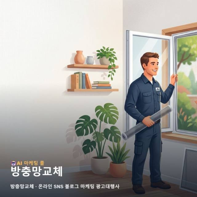계절별 수요를 잡는 방충망교체 홍보와 온라인 SNS 블로그 마케팅 광고대행사 가이드 관련 이미지 1
