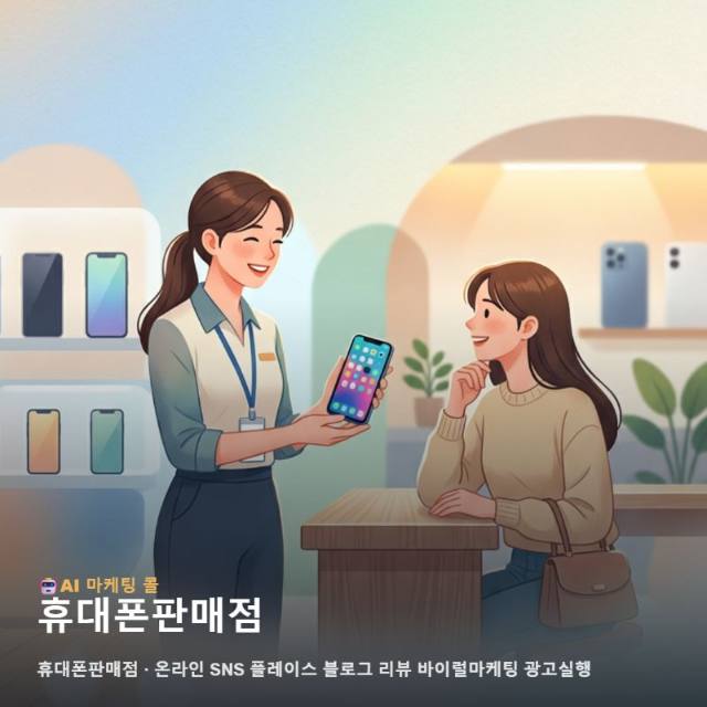 고객의 발길을 머물게 하는 휴대폰판매점 활성화를 위한 마케팅 광고대행 및 온라인 관련 이미지 1