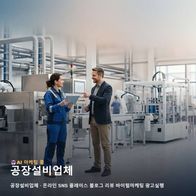 공장설비업체를 알아볼수록 중요해지는 마케팅 광고대행의 선택 기준 관련 이미지 1
