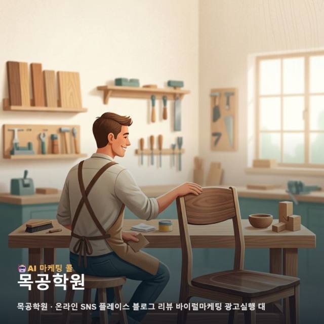 나만의 가구를 만드는 즐거움을 전하는 목공학원 브랜드 구축과 신뢰를 높이는 온라인 관련 이미지 1