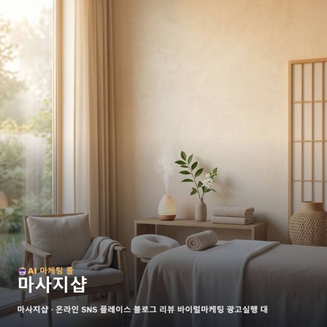 마사지샵 가치를 알리는 온라인 통합 마케팅과 광고 실행의 현장 기록 관련 이미지 1