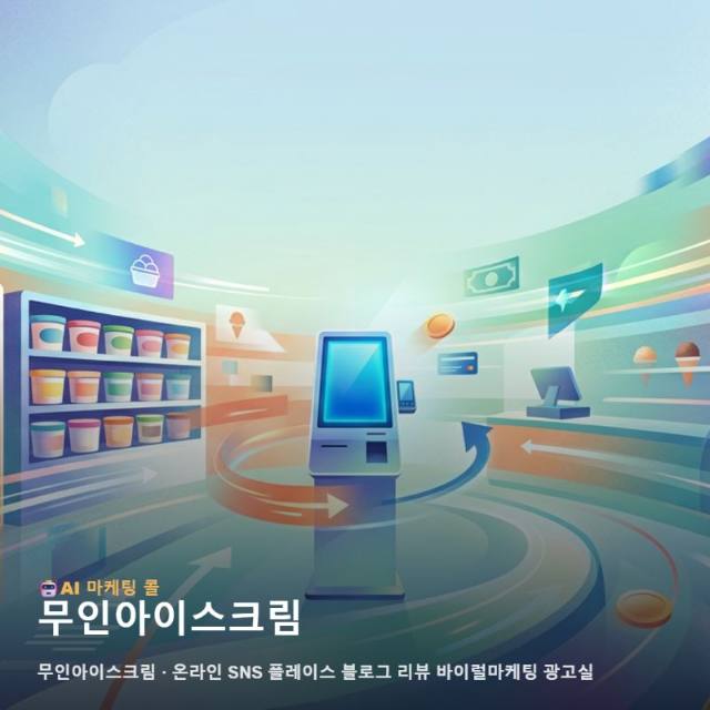 무인아이스크림 매장의 접근성을 높이는 온라인 마케팅 광고대행 통합 운영 전략 관련 이미지 1