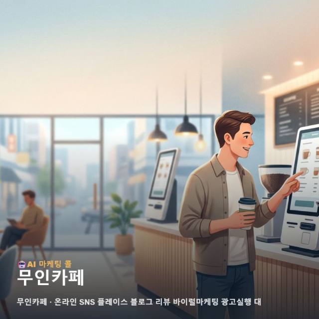 무인카페 매장의 지속 가능한 성장을 돕는 온라인 마케팅 광고대행 통합 운영 전략 관련 이미지 1