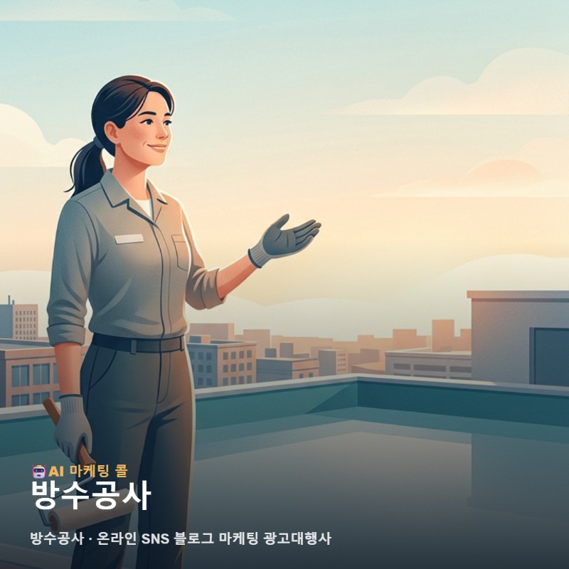 방수공사 실력을 고객에게 확실히 알리는 온라인 SNS 블로그 마케팅 광고대행사 전략 관련 이미지 1