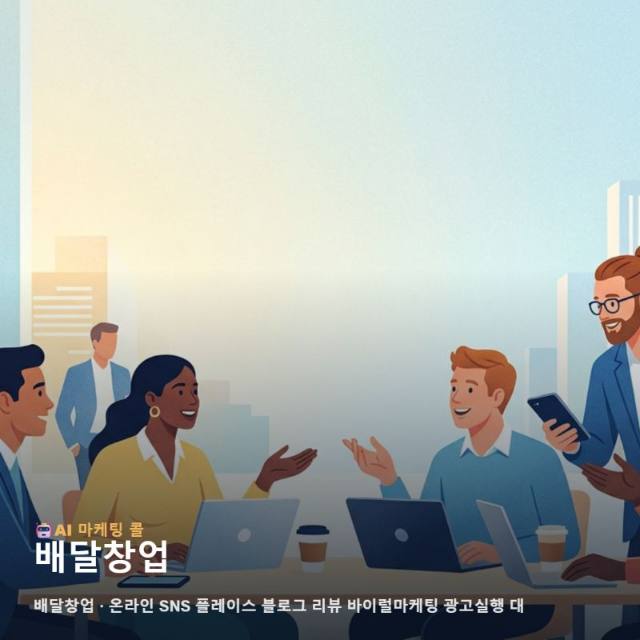 배달창업 성공을 결정짓는 온라인 브랜딩과 지속 가능한 마케팅 광고대행 전략 관련 이미지 1