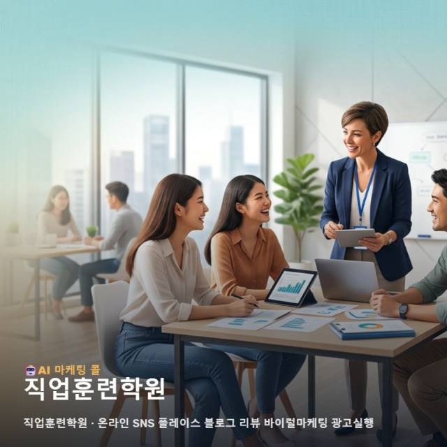 새로운 내일을 준비하는 수강생의 마음을 움직이는 직업훈련학원 온라인 홍보 관련 이미지 1