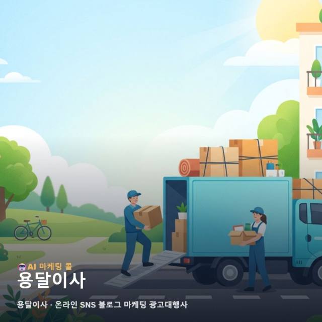 새로운 시작을 돕는 용달이사 사업의 가치를 알리는 온라인 SNS 블로그 마케팅 관련 이미지 1