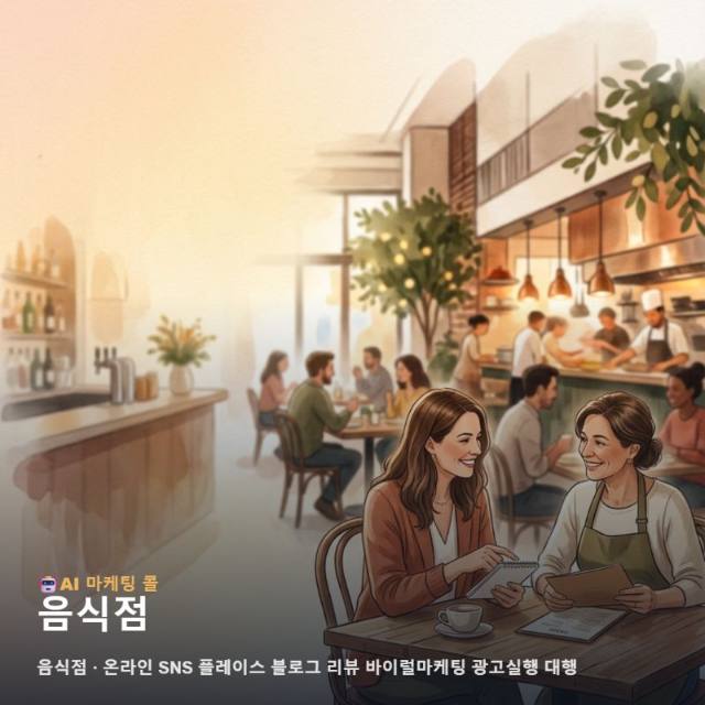 성공적인 음식점 성장을 돕는 온라인 통합 마케팅과 효과적인 광고대행 실행을 위한 관련 이미지 1