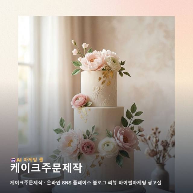 세상에 단 하나뿐인 케이크주문제작 가치를 알리는 온라인 통합 마케팅과 효과적인 관련 이미지 1
