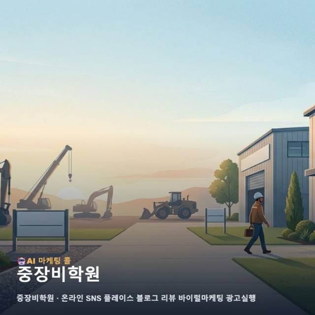 숙련된 기술인을 양성하는 중장비학원 가치를 온라인에서 제대로 알리는 마케팅 관련 이미지 1