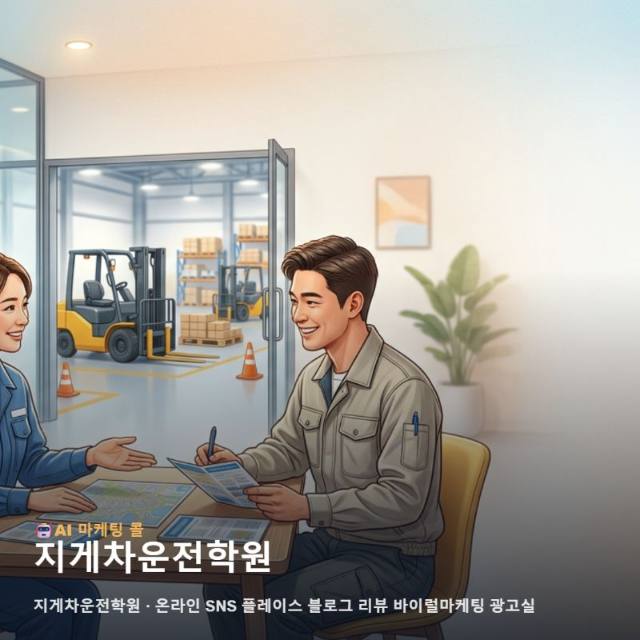 숙련된 인재를 양성하는 지게차운전학원 가치를 빛내줄 온라인 마케팅 광고대행 전략 관련 이미지 1