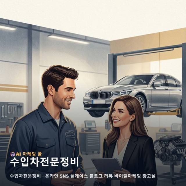 신뢰가 중요한 수입차전문정비 사업의 온라인 경쟁력을 확보하는 마케팅 광고대행 운영법 관련 이미지 1