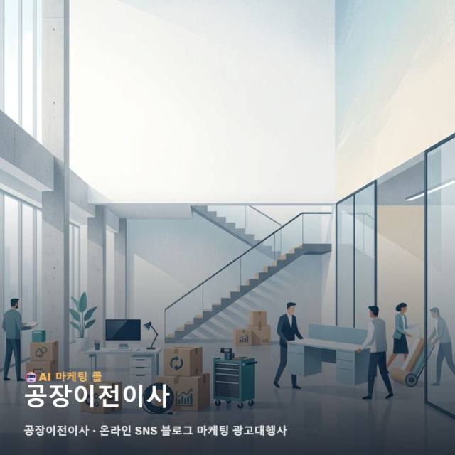 신뢰가 핵심인 공장이전이사 가치를 높여주는 온라인 SNS 블로그 마케팅 광고대행사 관련 이미지 1