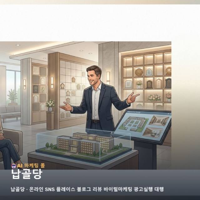 신뢰를 우선하는 납골당 가치를 온라인 마케팅과 다각도 채널로 알리는 광고 실행 전략 관련 이미지 1