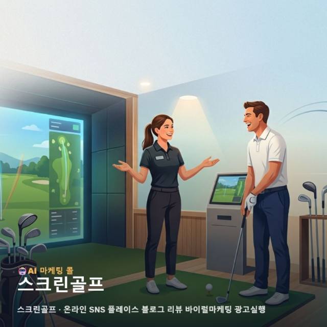 여유로운 일상의 휴식처가 되는 스크린골프 매력을 전달하는 온라인 홍보와 광고 실행 전략 관련 이미지 1