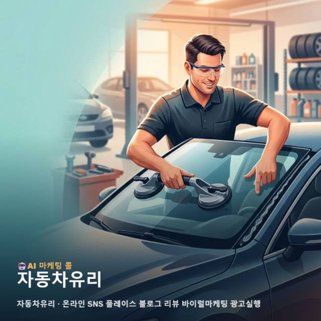 자동차유리 전문 업체의 실력을 온라인 고객에게 선명하게 전하는 통합 홍보 전략 관련 이미지 1