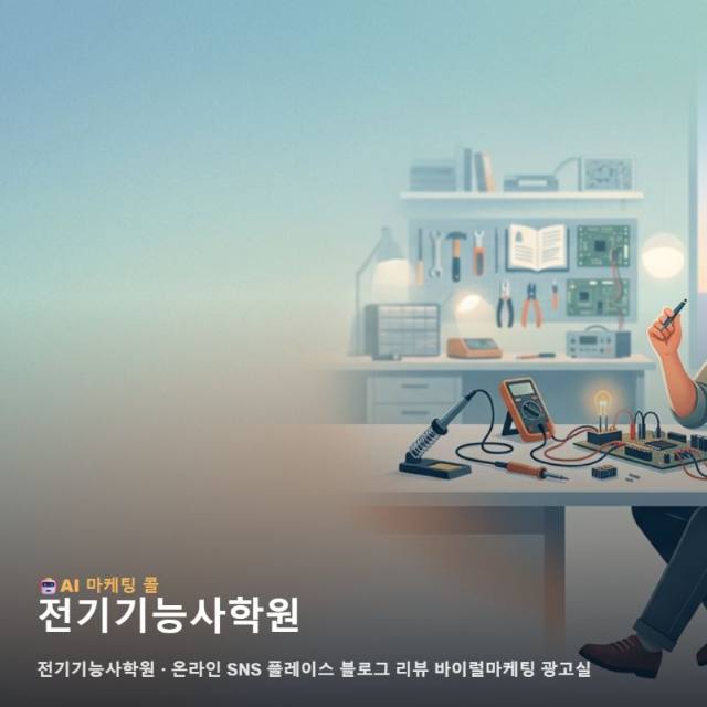 전기기능사학원 선택을 앞둔 수강생의 마음을 움직이는 온라인 정보 구성과 종합 마케팅 방향 관련 이미지 1