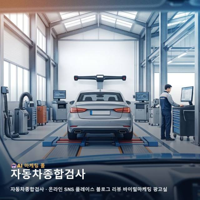 정기적인 자동차종합검사 시기를 맞이한 운전자의 선택을 돕는 통합 온라인 광고 대행 전략 관련 이미지 1