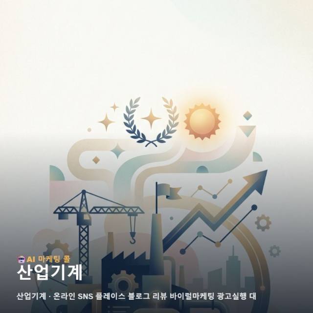정밀한 기술력이 돋보이는 산업기계 가치를 온라인에 효과적으로 확산하는 전략 관련 이미지 1
