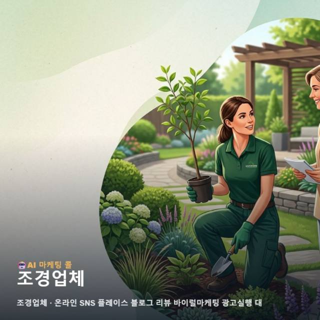 조경업체 브랜드 가치를 높이는 온라인 마케팅 채널 구축과 효율적인 광고 실행 관련 이미지 1