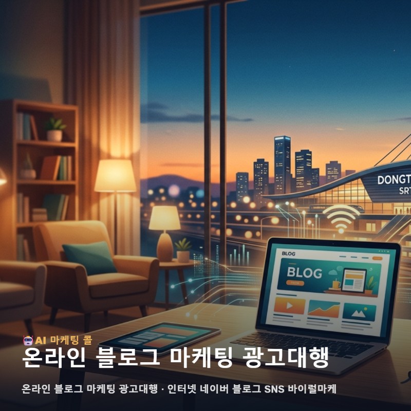 차가워진 공기 속 동탄역 비즈니스를 데우는 온라인 블로그 마케팅 광고대행 관련 이미지 1