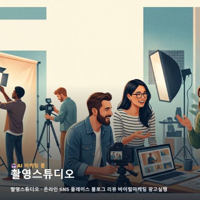 촬영스튜디오 고유의 감각과 공간 매력을 온라인에서 효과적으로 부각하는 마케팅 관련 이미지 1