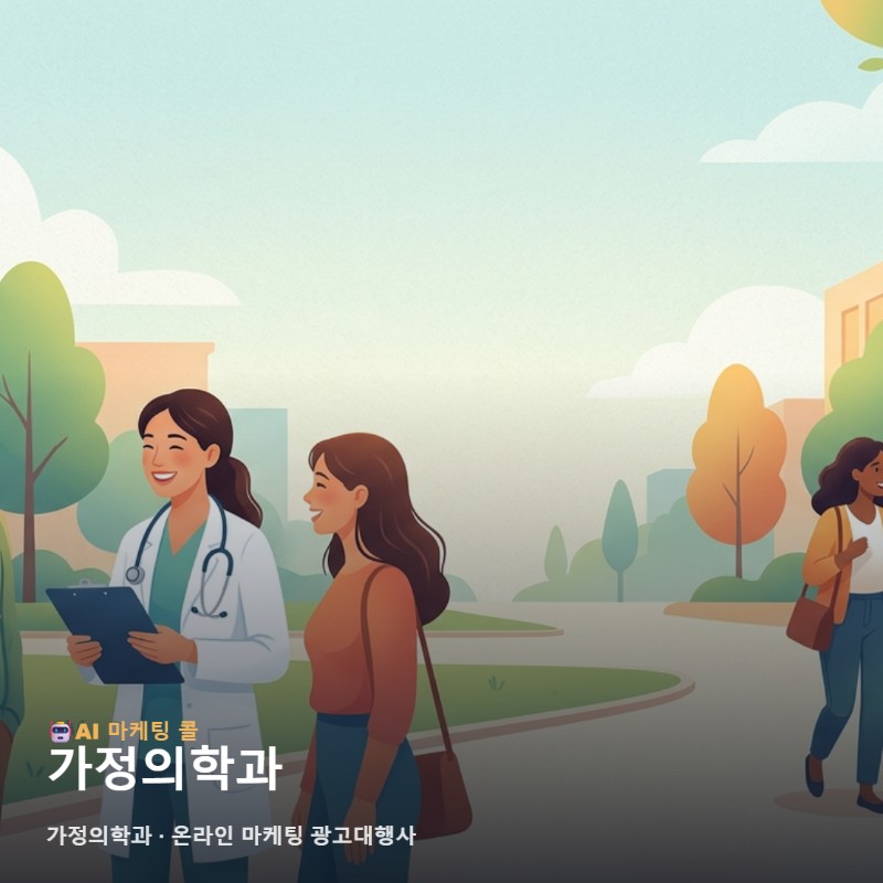 친근한 가정의학과 전문성을 환자에게 효과적으로 알리는 온라인 마케팅 광고대행사 관련 이미지 1