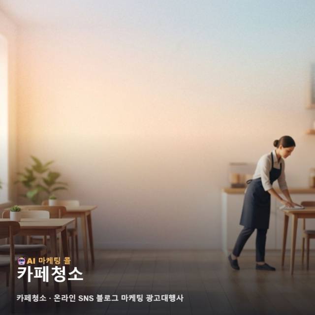 카페청소 사업의 투명성을 알리는 온라인 SNS 블로그 마케팅 광고대행사 운영 방안 관련 이미지 1