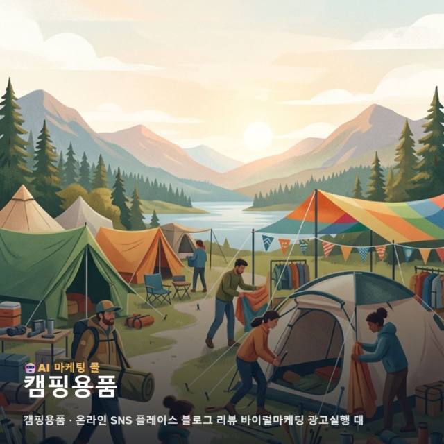 캠핑용품 시장의 경쟁력을 높이는 온라인 마케팅과 다채로운 광고 실행 대행사의 전략 관련 이미지 1