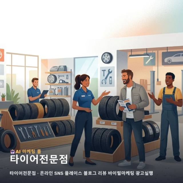 타이어전문점 운영의 핵심인 온라인 통합 마케팅 광고대행과 고객 유입을 돕는 전략적 홍보 관련 이미지 1