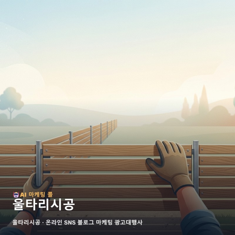 탄탄한 울타리시공 실력을 고객에게 제대로 전달하는 온라인 SNS 블로그 마케팅 광고대행사 관련 이미지 1