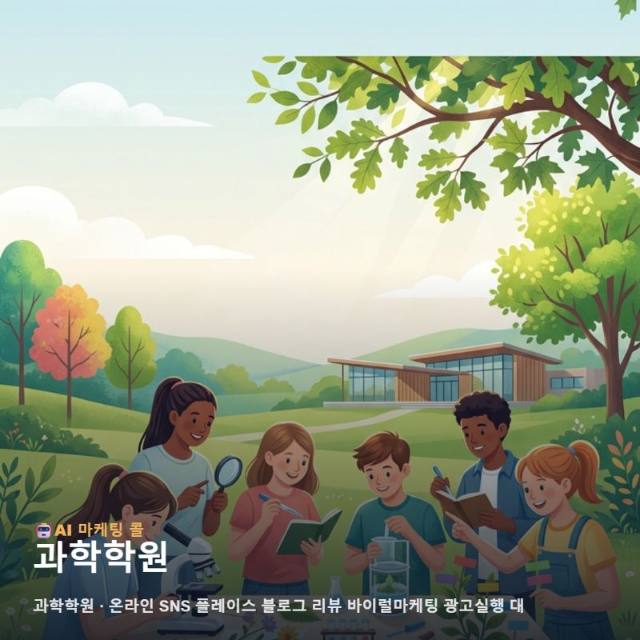 탐구의 즐거움을 깨우는 과학학원 가치를 알리는 통합 온라인 마케팅 전략 관련 이미지 1