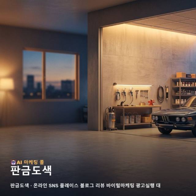 판금도색 기술력을 온라인 신뢰로 전환하는 마케팅 광고대행 중심의 다각적인 홍보 전략 관련 이미지 1