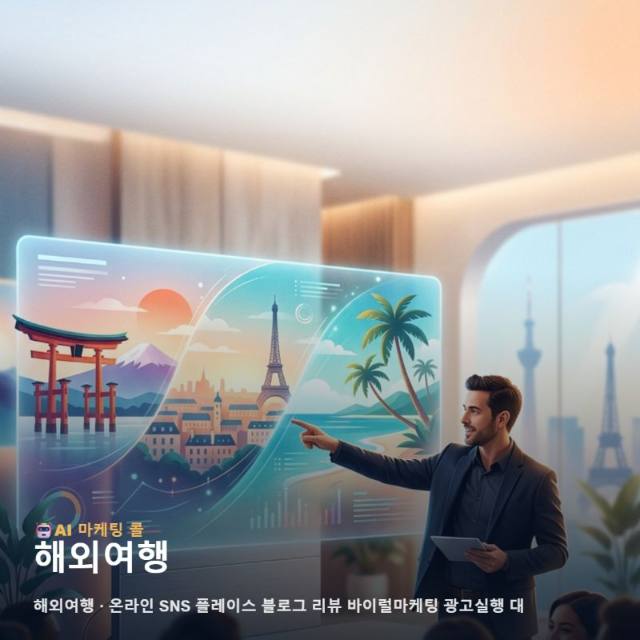 해외여행 시장의 경쟁력을 높이는 다각도 온라인 마케팅과 채널별 광고 실행 전략 관련 이미지 1