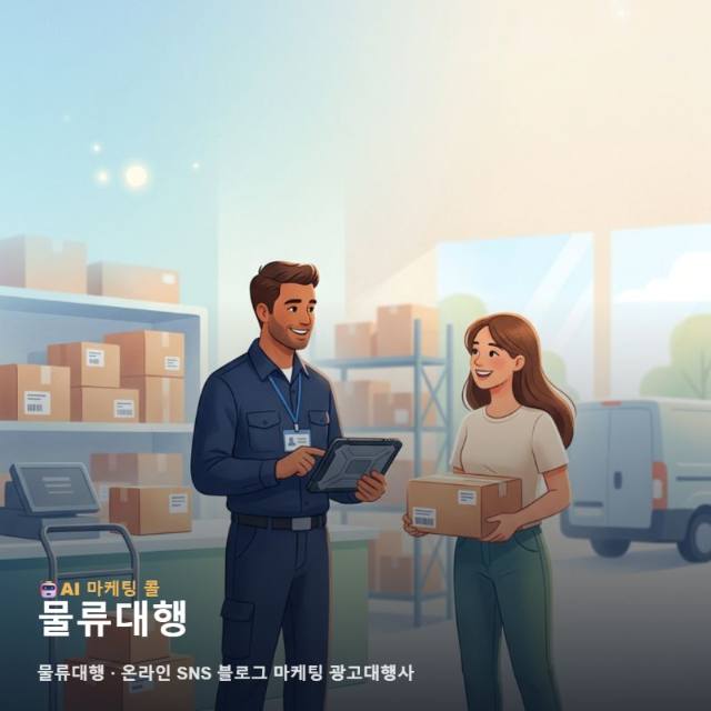 효율적인 물류대행 비즈니스를 확장하기 위한 온라인 SNS 블로그 마케팅 광고대행사 관련 이미지 1